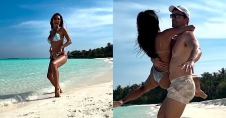 Nicole Scherzinger FIGLUJE z partnerem na rajskiej plaży (ZDJĘCIA)