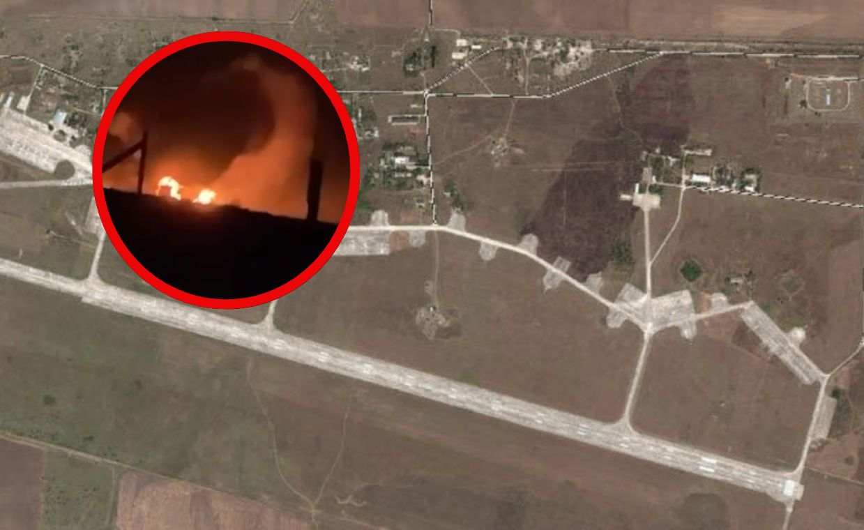 Nocny atak dronami. Uderzyli w lotnisko na Krymie