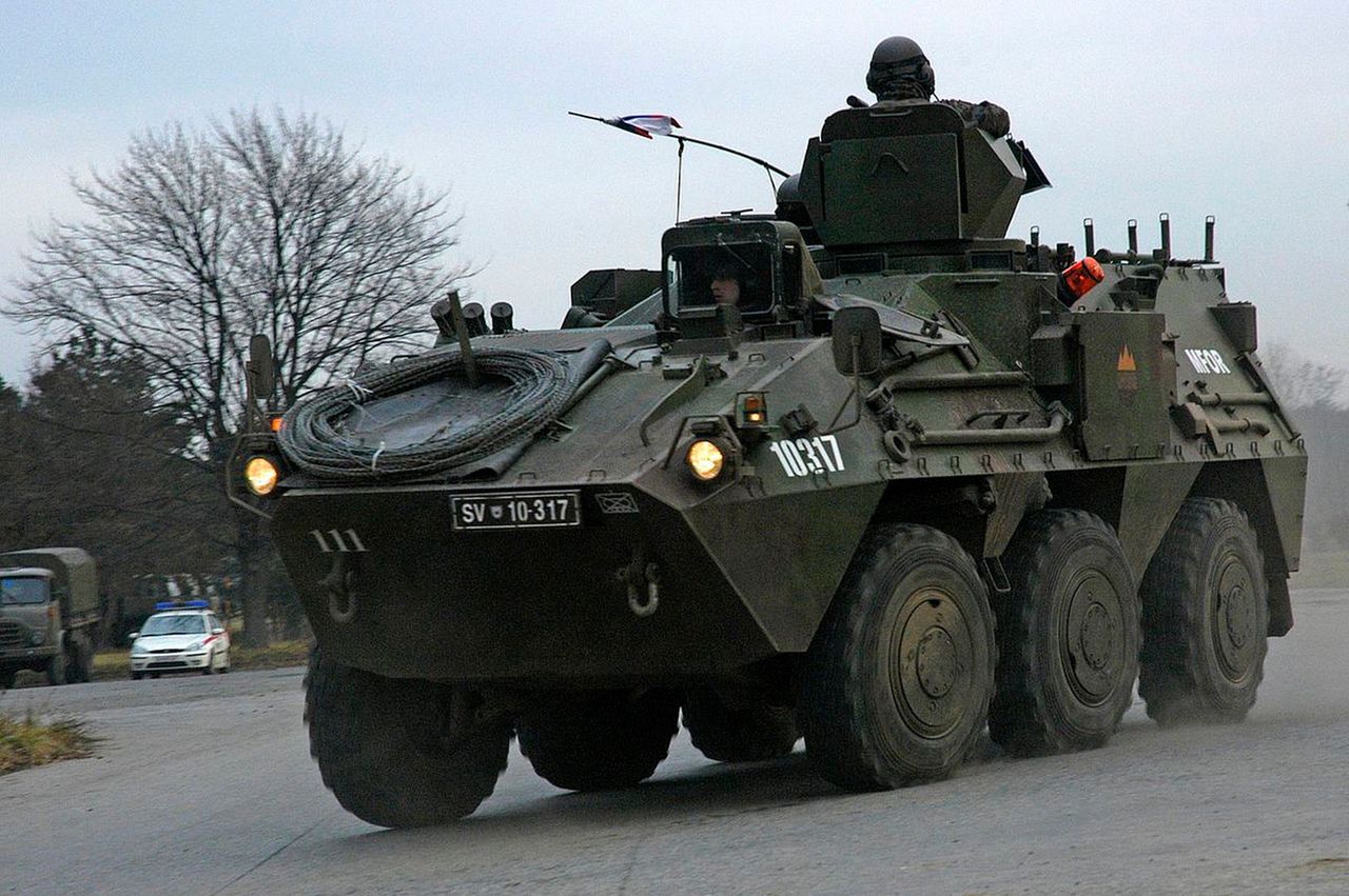 Transportery opancerzone Valuk w Ukrainie. Dotarły tam w całkowitej tajemnicy