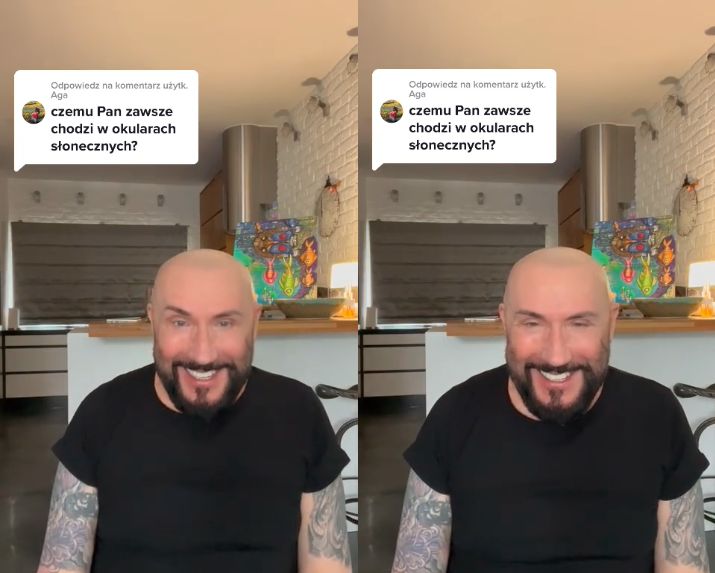 Grzegorz Skawiński pokazał, jak wygląda bez okularów