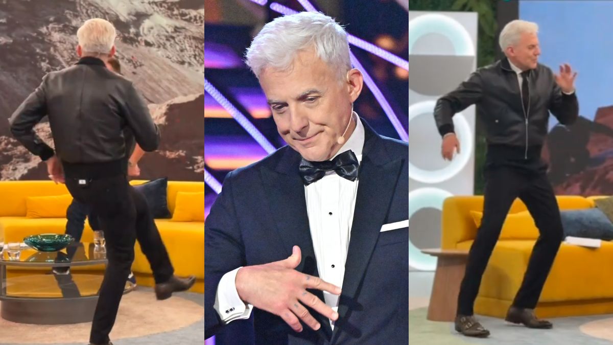 Hubert Urbański "tańczy" w śniadaniówce