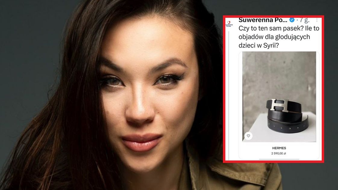 Aleksandra Wiśniewska pokazała skąd ma pasek.