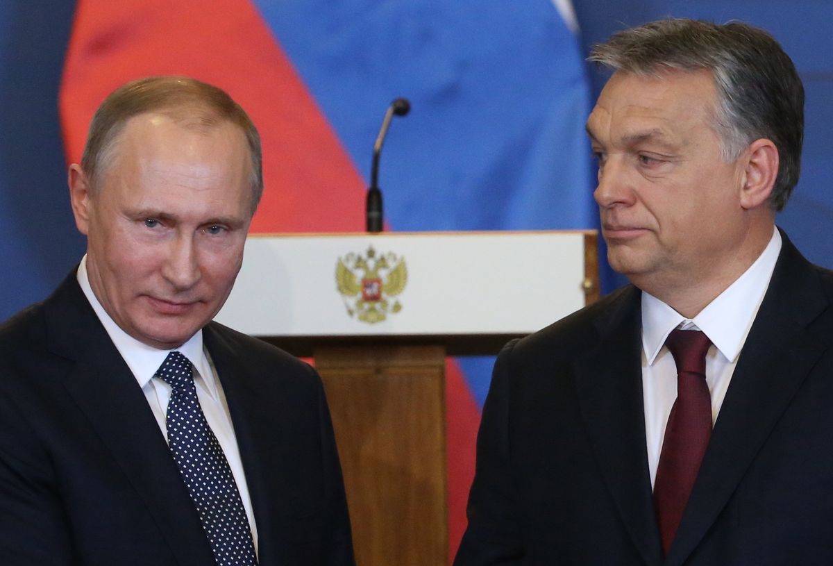 Władimir Putin i Wiktor Orban