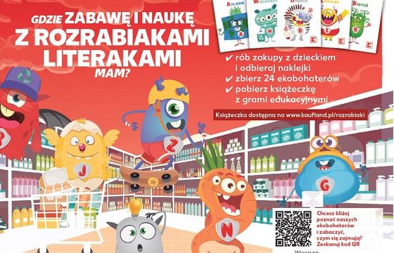 Kaufland rozdaje dzieciom naklejki z Rozrabiakami