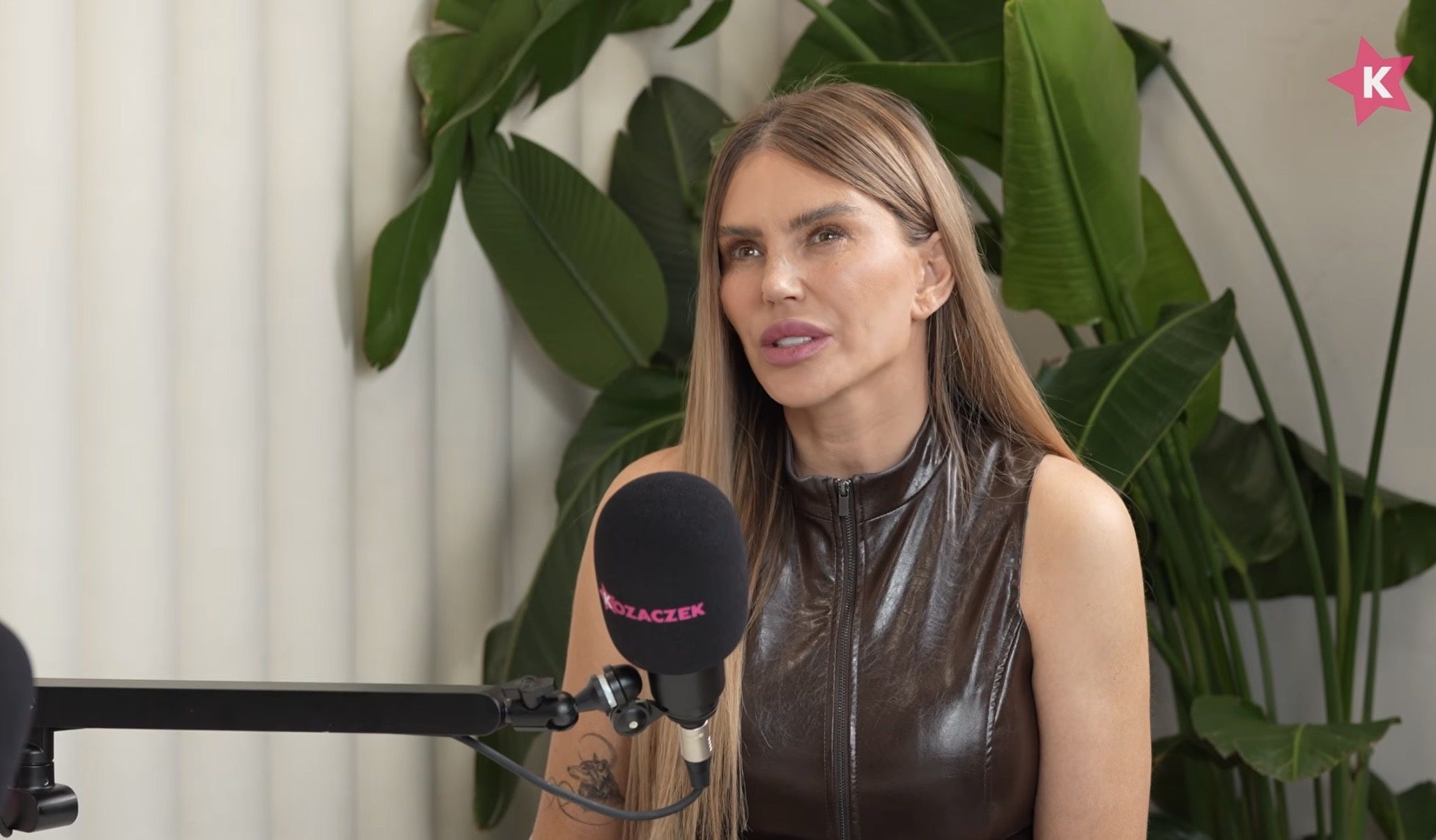 Monika Goździalska podczas rozmowy 