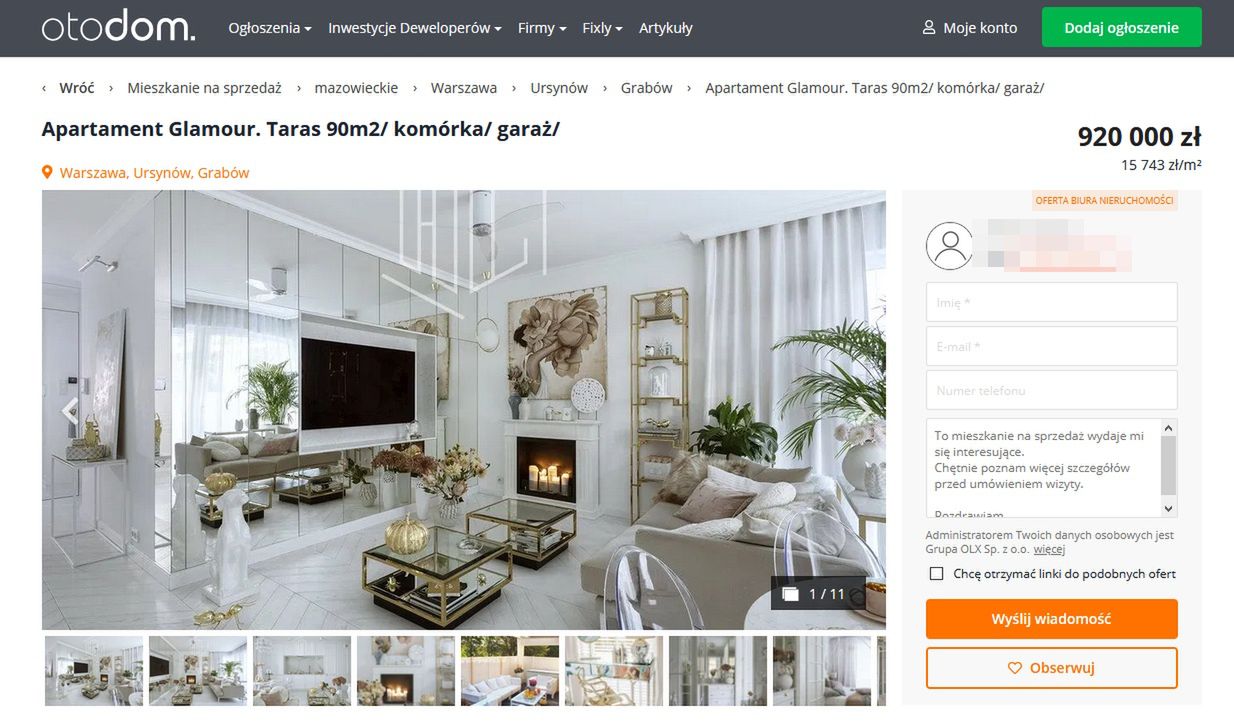 "Apartament Glamour" Klaudii Halejcio