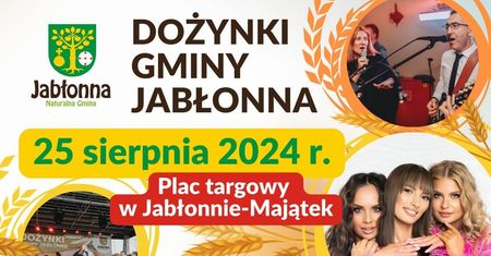 Dożynki w Jabłonnie-Majątek 2024. Gwiazdą imprezy Szpilki. Zobacz godzinowy program
