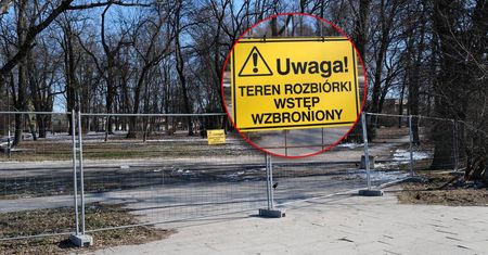 Teren zabytkowego parku został ogrodzony, ruszyła wycinka ponad 60 drzew. Prace pochłoną 8,5 mln zł [ZDJĘCIA]