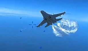 Moment zderzenia SU-27 z Reaperem nad Morzem Czarnym. Jest wideo