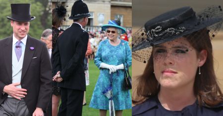 Zrelaksowana Królowa Elżbieta i dostojny William witają gości na garden party (ZDJĘCIA)