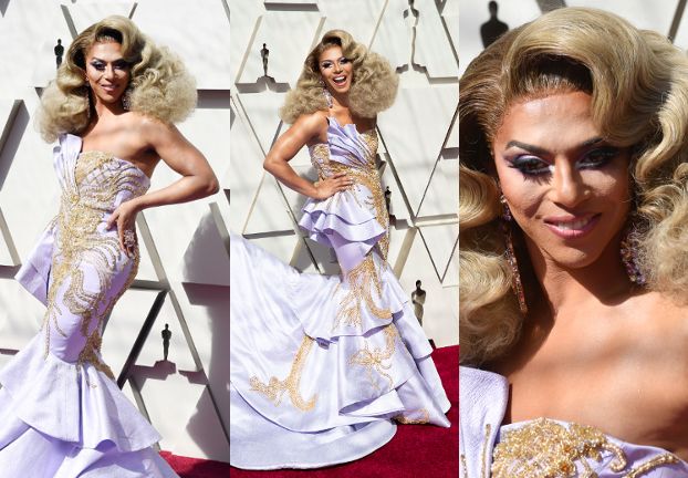 Wystrojona Shangela z "Rupaul's Drag Race" bryluje na Oscarach