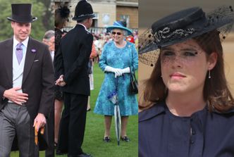 Zrelaksowana Królowa Elżbieta i dostojny William witają gości na garden party (ZDJĘCIA)
