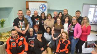 Gubin: Jerzy Owsiak odwiedził szpital i spotkał się z młodzieżą