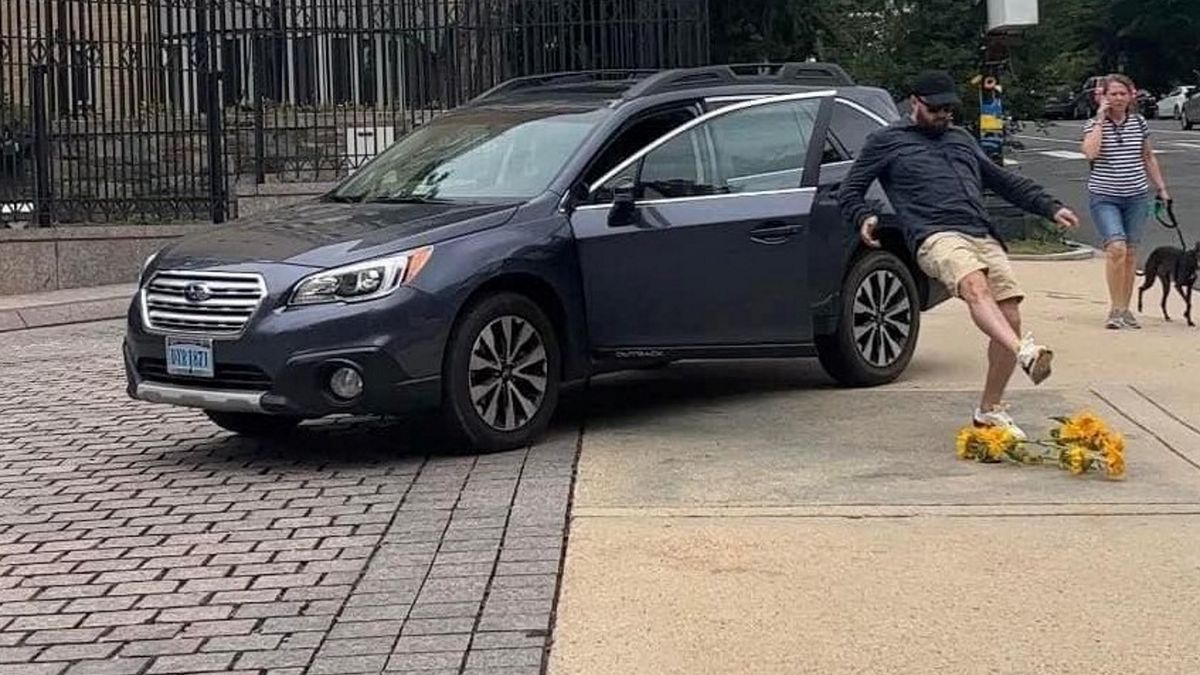 Rosjanin zniszczył słoneczniki