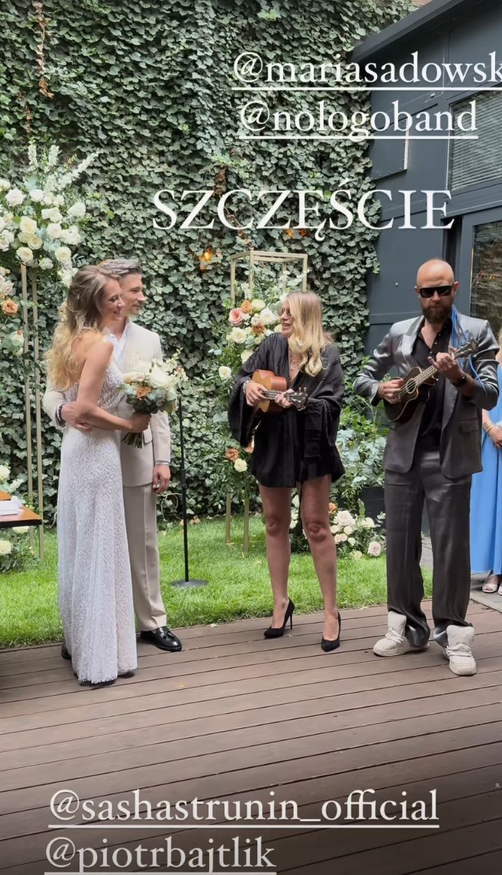 Sasha Strunin i Piotr Bajtlik wzięli ślub