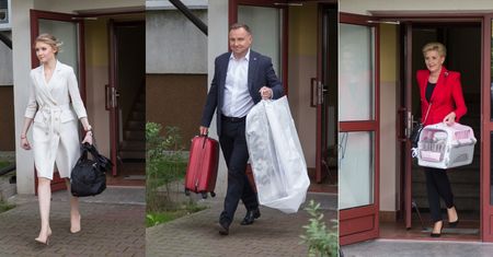 Andrzej Duda z rodziną. Tak wyruszali do Warszawy na wieczór wyborczy