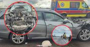 Świebodzin: Wypadek na A2. Ranny 15-latek śmigłowcem LPR trafił do szpitala