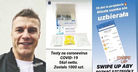 Alan z "Warsaw Shore" sprzedaje CHIŃSKIE TESTY na koronawirusa i... promuje PIRAMIDĘ FINANSOWĄ?!