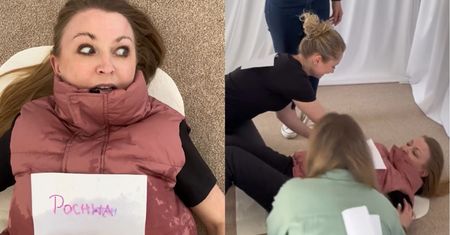 Mama Ginekolog przebrała się za... kobiece narządy płciowe. "Umrę z ŻENADY" (WIDEO)