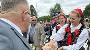 Dożynki z Województwem Łódzkim w Zelowie. Piękne wieńce, pyszne potrawy i podziękowania dla rolników