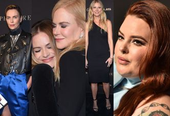 Posągowa Nicole Kidman, męska Charlize Theron i pewna siebie Tess Holliday na gali ELLE Women (ZDJĘCIA)