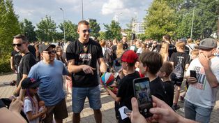 Koszykarze Enea Abramczyk Astorii spotkali się z kibicami. Tak świętowali razem awans