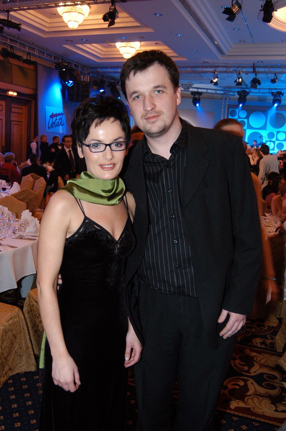 Dorota Gawryluk z mężem w 2004 r.
