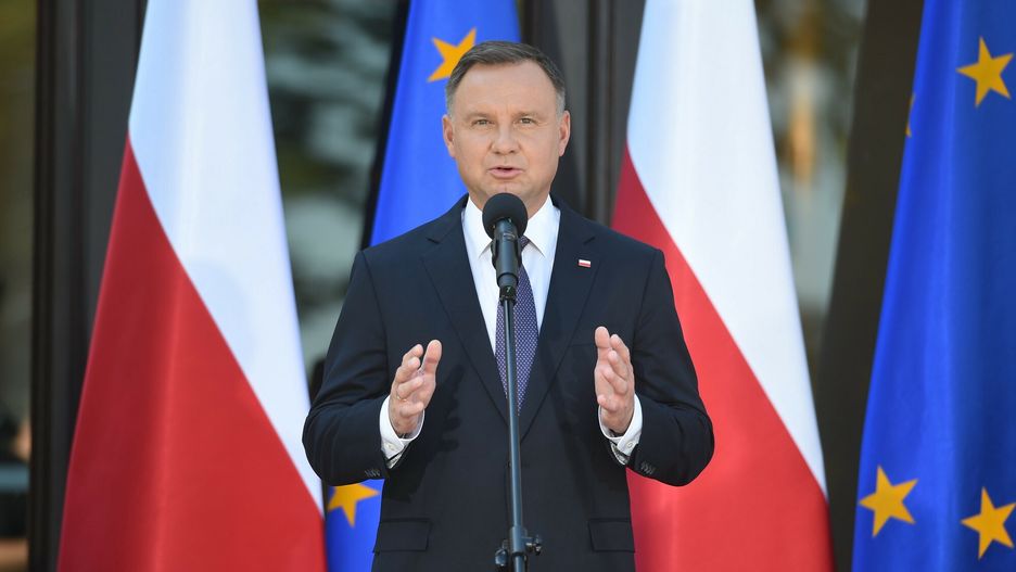 Gala Pracodawca Przyjazny Pracownikom10.09.2021 Warszawa Wreczenie statuetek konkursu Pracodawca Przyjazny Pracownikom z udzialem prezydenta Andrzeja Dudy  fot. Zbyszek Kaczmarek/REPORTER
n/z: Andrzej DudaZbyszek Kaczmarek/REPORTER