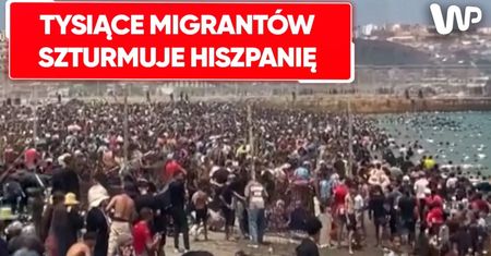 Chaos na ulicach Ceuty. Tysiące migrantów wdarło się do Hiszpanii