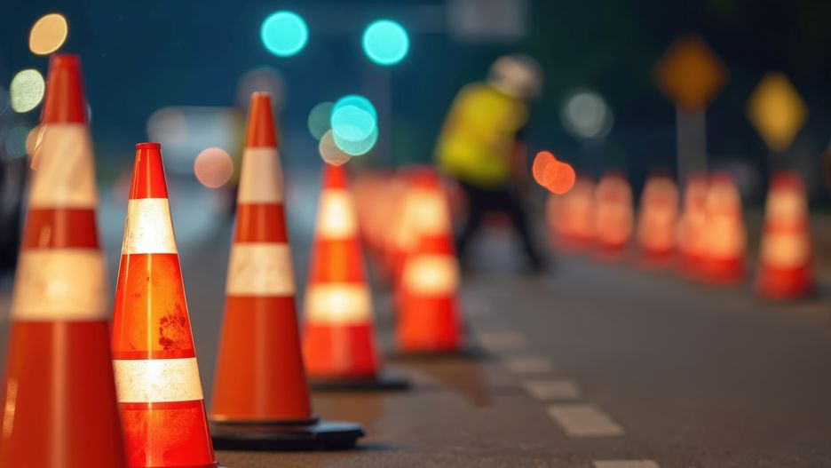 utrudnienia na drodze, roboty drogowe