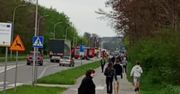 Wypadek na ul. 11 Listopada w Ostrowcu Świętokrzyskim. Interweniował śmigłowiec LPR