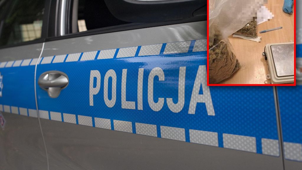 Policja zatrzymała 26-latka. Miał kilogram narkotyków