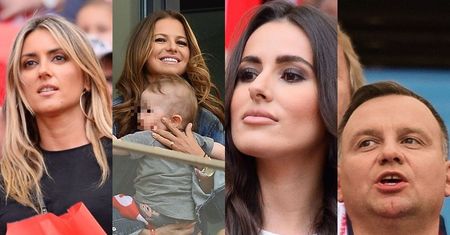Mecz Polska - Litwa: Prezydent Duda i WAGs kibicują na Stadionie Narodowym (ZDJĘCIA)