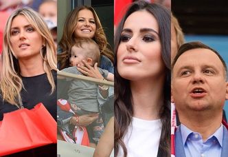 Mecz Polska - Litwa: Prezydent Duda i WAGs kibicują na Stadionie Narodowym (ZDJĘCIA)