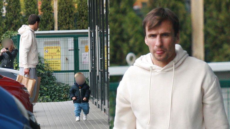 Jarosław Bieniuk spędza czas z synkiem 