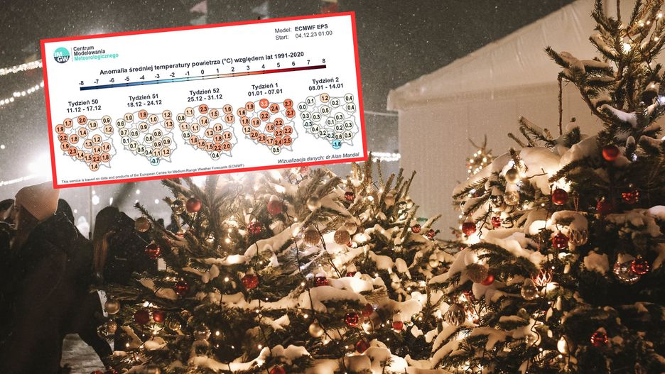 Pogoda na Boże Narodzenie 2023. Będą białe święta?