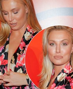 Karolina Pajączkowska z TVP Info na czerwonym dywanie z dekoltem do pasa. Musiała uważać