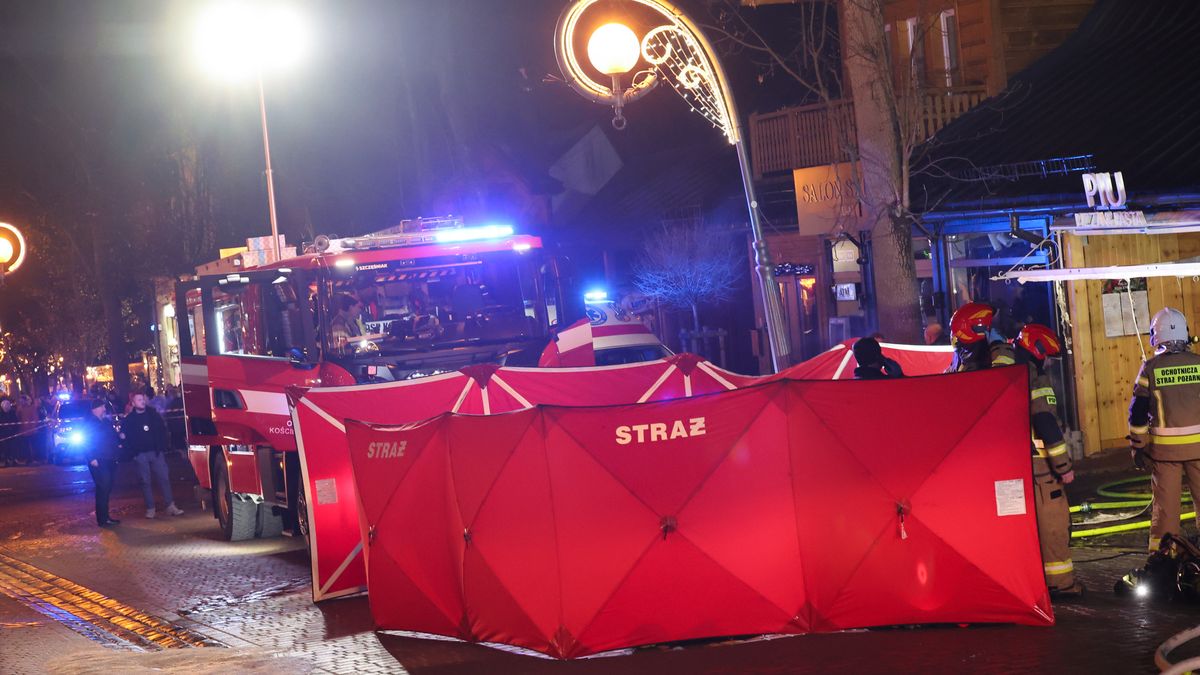 Pożar kawiarni na Krupówkach. Dwie osoby trafiły do szpitala