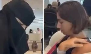 9,5 mln wyświetleń. Takie sceny na lotnisku w Arabii. Prawdziwy viral