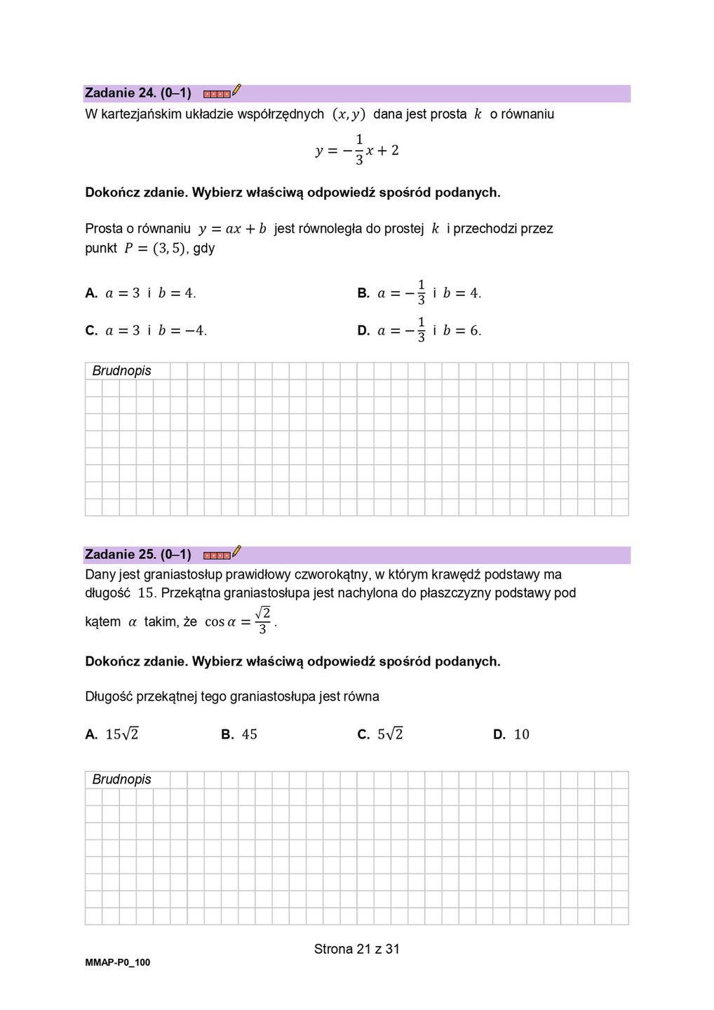 Matura 2023. Matematyka. ARKUSZE CKE + ZADANIA