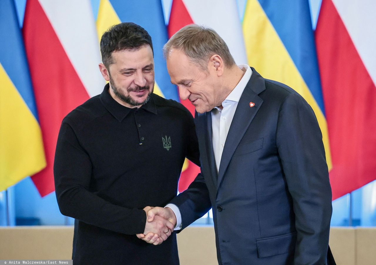 Zełenski spotkał się z Tuskiem. "Z nami ma pan karty mocniejsze"