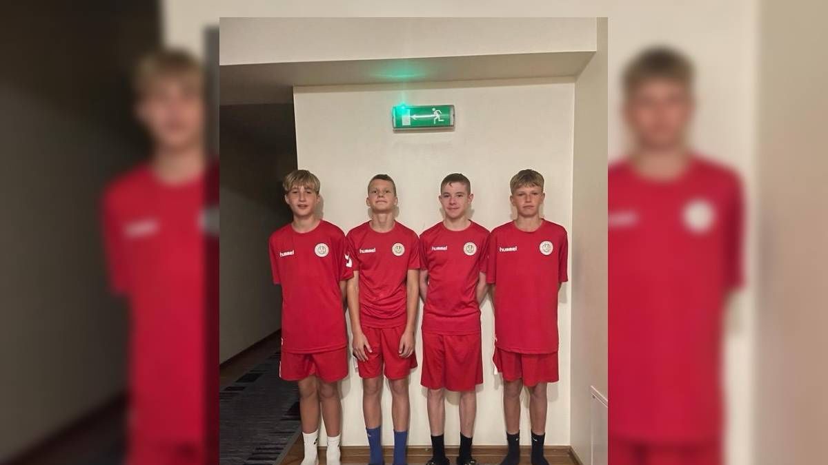 Zawodnicy Akademii Piłki Nożnej Lublinianka