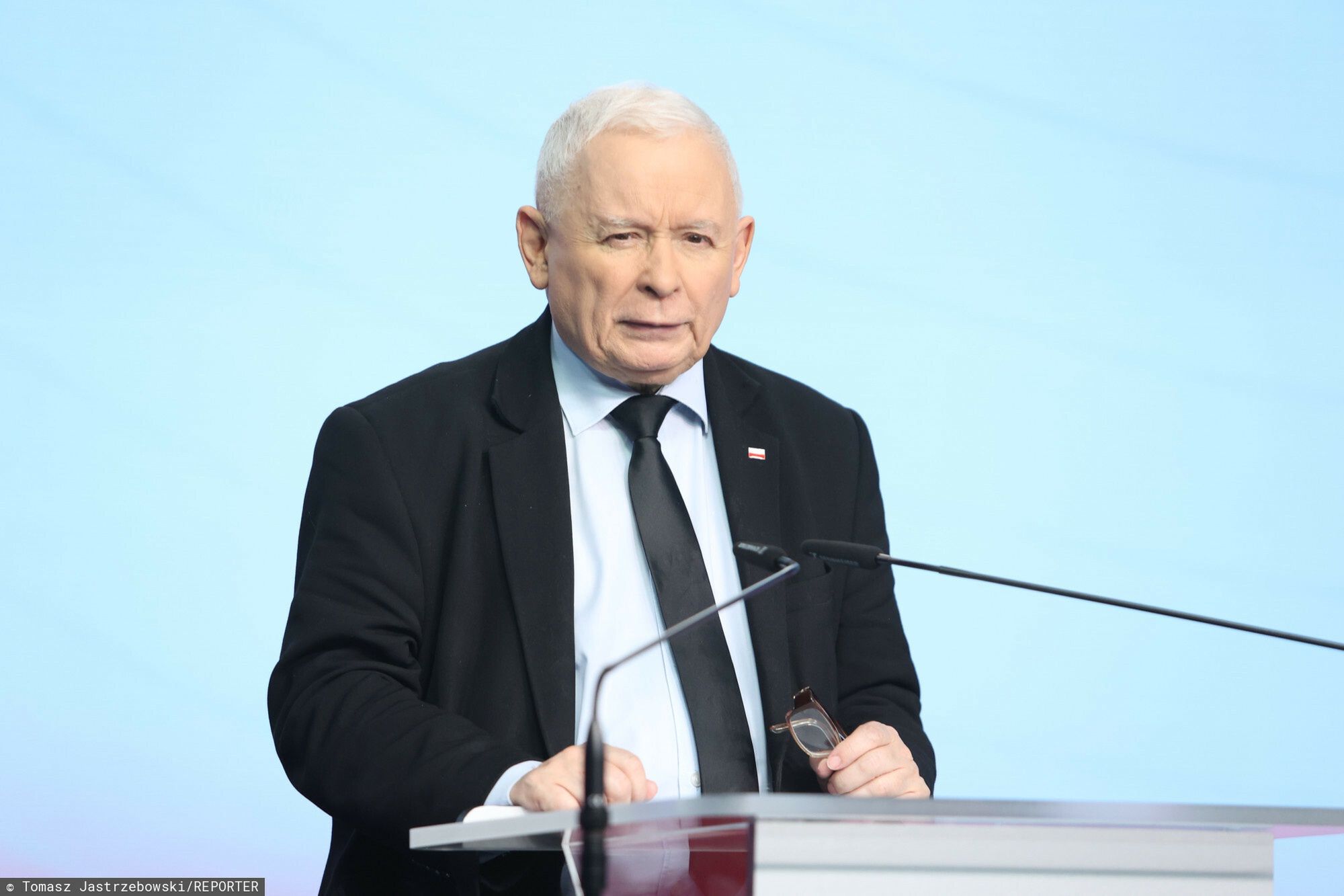 O?wiadczenie prezesa PiS Jaros?awa Kaczy?skiego
02.07.2024 Warszawa, Oswiadczenie prezesa PiS, fot Tomasz Jastrzebowski/REPORTER
n/z: Jaroslaw Kaczynski
Tomasz Jastrzebowski/REPORTER