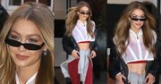 Gigi Hadid z gołym brzuchem na mrozie