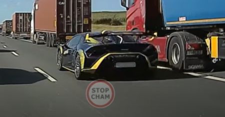 Skandal na A1. Lamborghini przyłapane. Nagranie obiega sieć