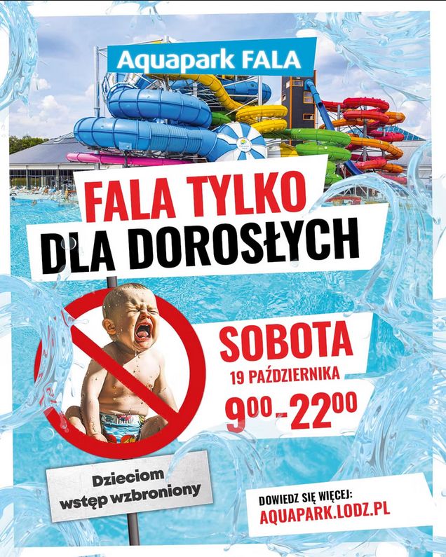 Plakat promujący "Falę tylko dla dorosłych"