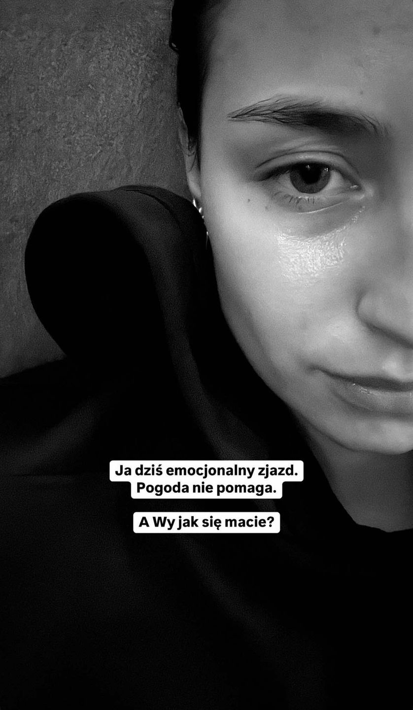 Julia Wieniawa zamieściła zdjęcie z twarzą mokrą od łez