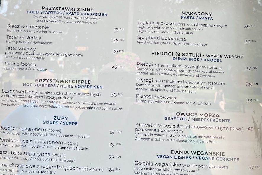 Ceny nad morzem