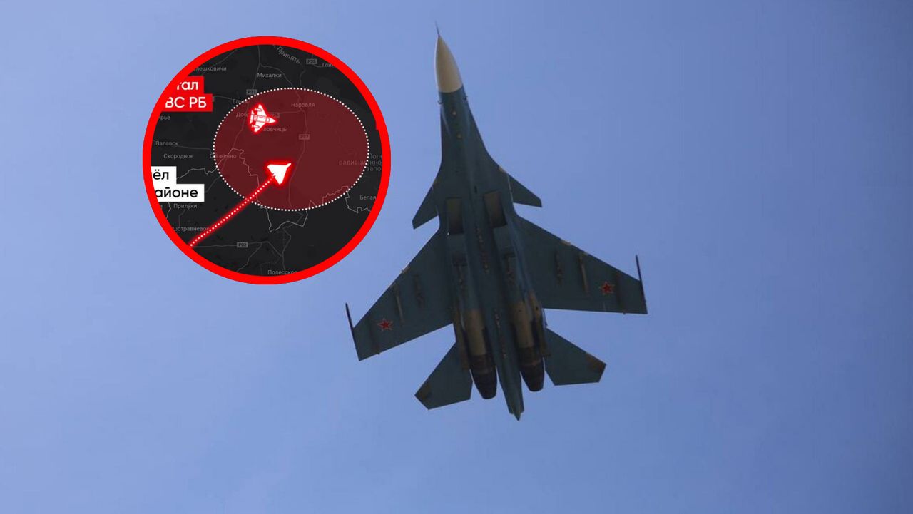 Gonili go 20 minut. Rosyjski dron zestrzelony nad Białorusią