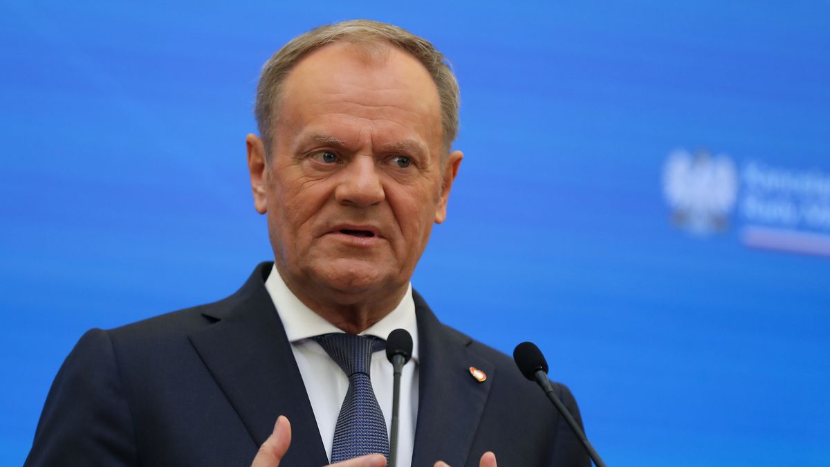 Donald Tusk, Prime Minister of Poland, meets with Mark Rutte, NATO Secretary General, at the Chancellery of the Prime Minister in Warsaw, Poland, on March 26, 2025. The Prime Minister and NATO Secretary General discuss security in Europe, the threat from Russia, and NATO and its contribution to security. (Photo by Klaudia Radecka/NurPhoto via Getty Images)